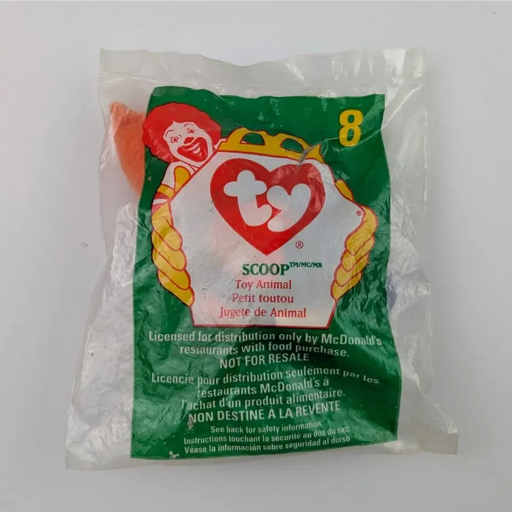 7 Sealed McDonald's TY Teenie Beanie Babies 1998-2000 Mixed Lot